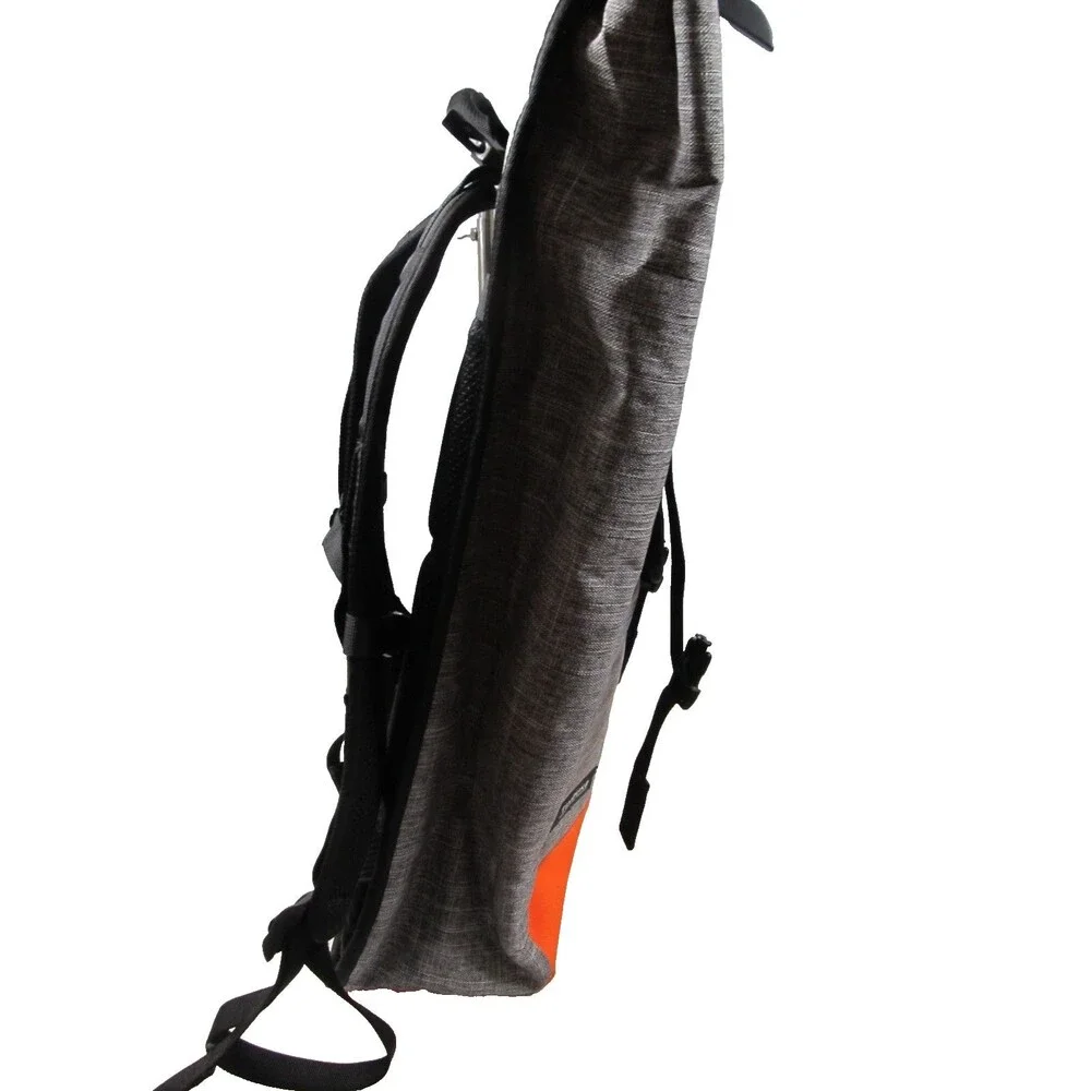 Timbuk2 Prospect Laptop Backpack Heather Gray Orange Roll‑Top NWOT